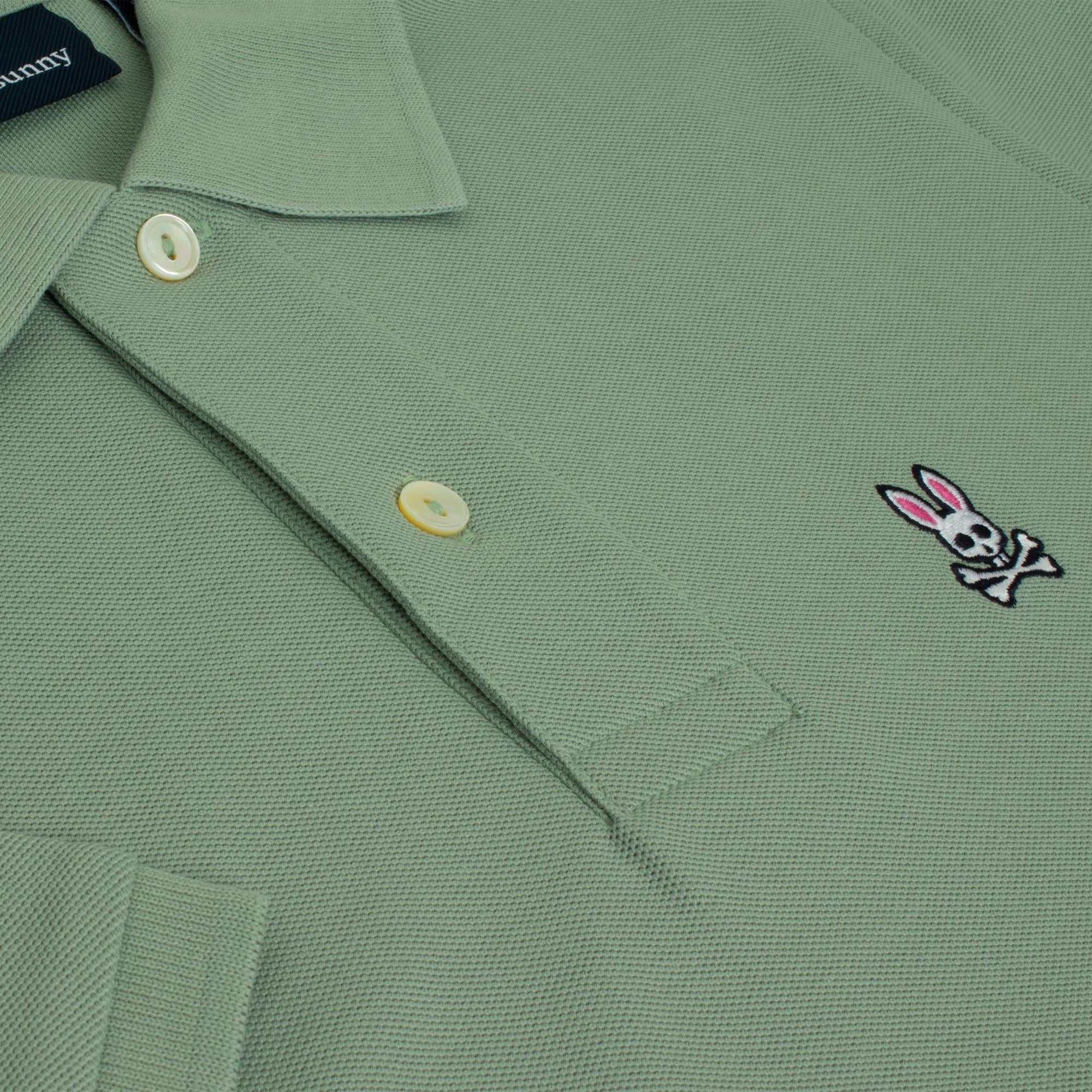 Psycho Bunny Classic Pique Polo Shirt Iceberg Green